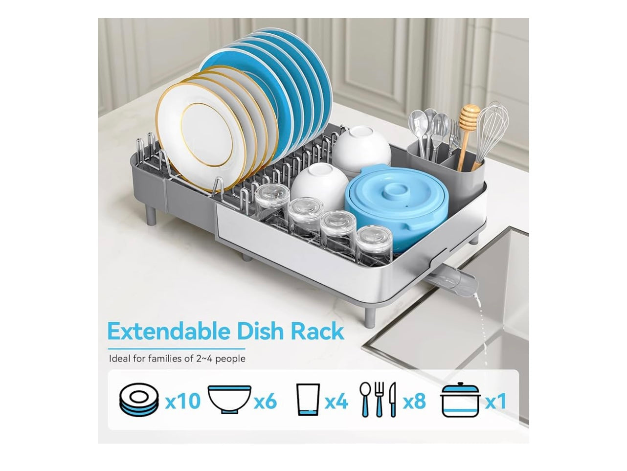 Stainless Steel Dish Drying Rack.