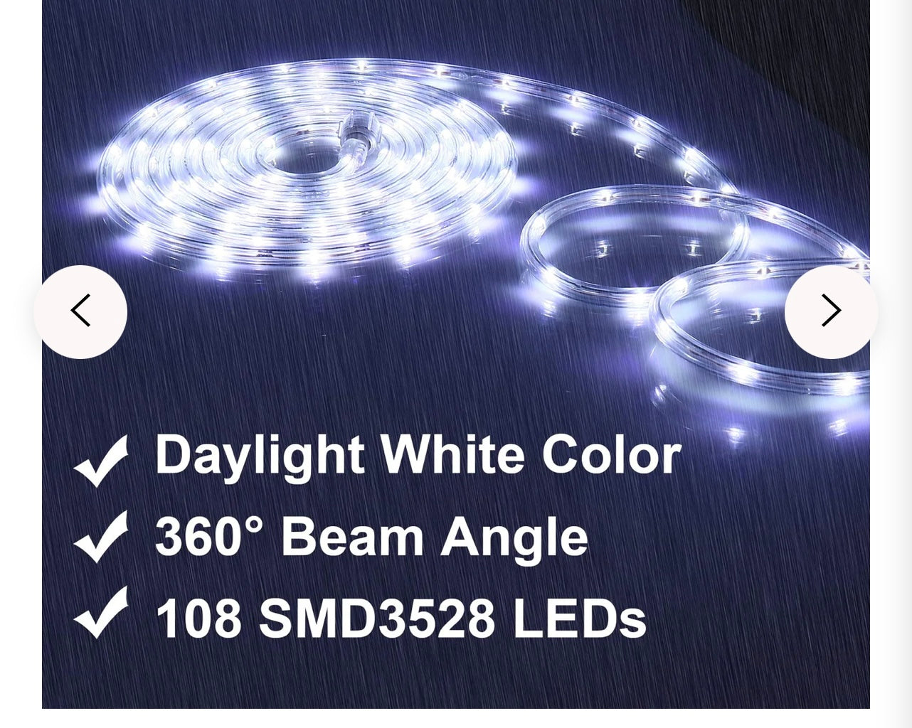 Areful 16ft LED Rope Light.