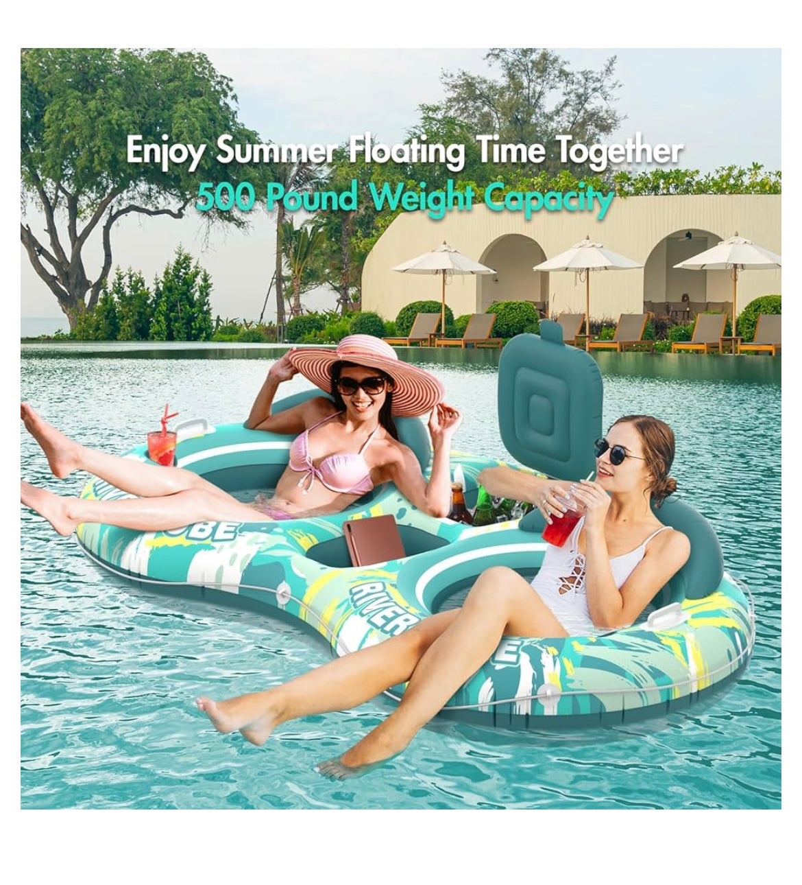 2 person adult heavy duty river tube