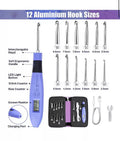 Zcvtbye Rechargeable Lighted Crochet Hook set.