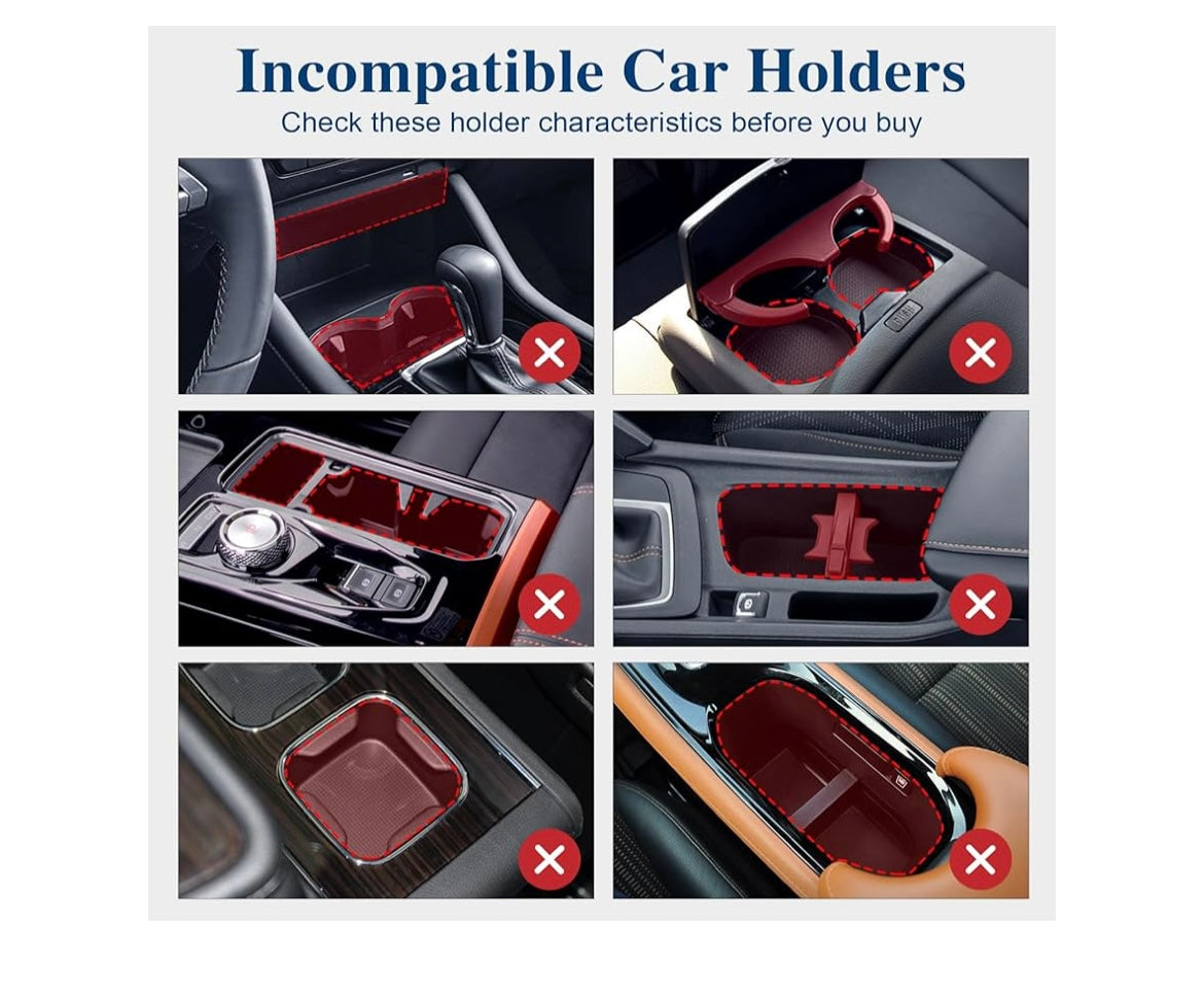 Car cup holder expander