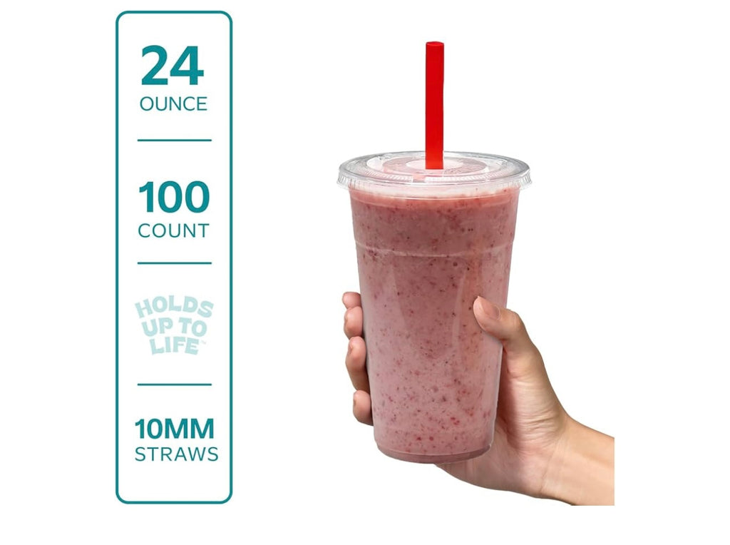 Gusto 24oz clear cups combo.