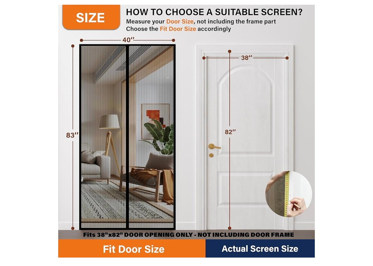 Mdavo Mesh Screen With Magnetic Closure.