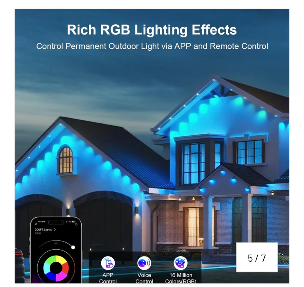 RGB Permanent Outdoor Lights.