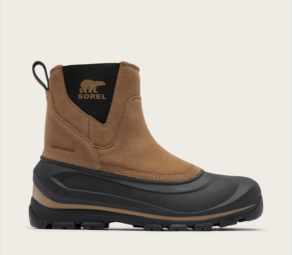 Mens Sorrel Buxton Waterproof Pull-On Snow Boot. Size 12.