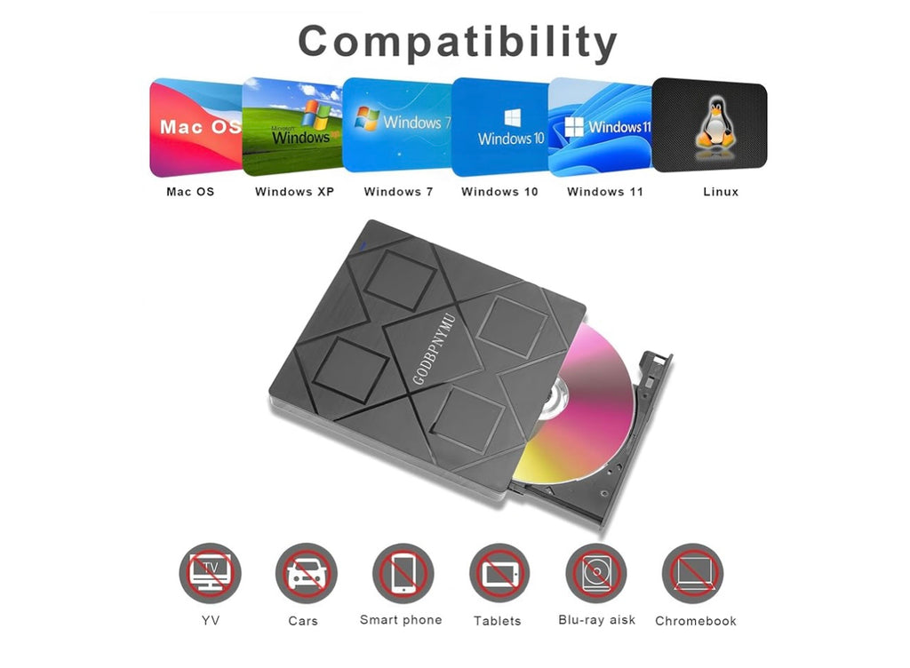 5-1 External Cd/DVD Drive For Laptop.