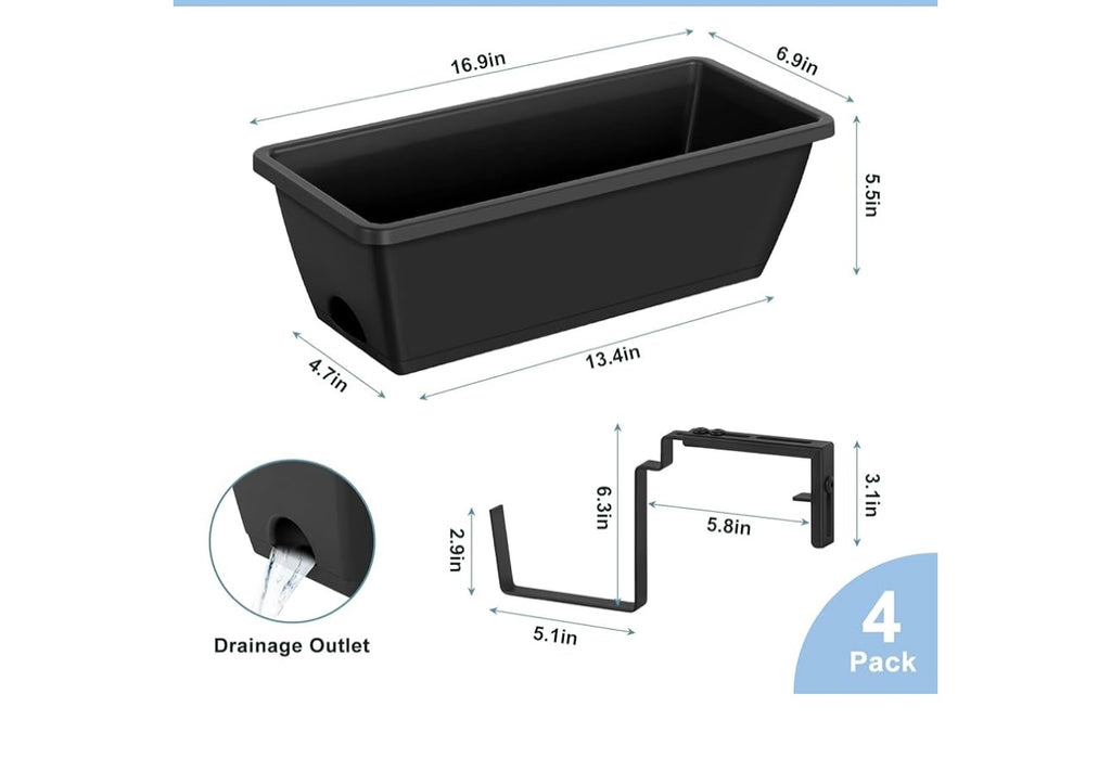 4-pack Window Box Planters.