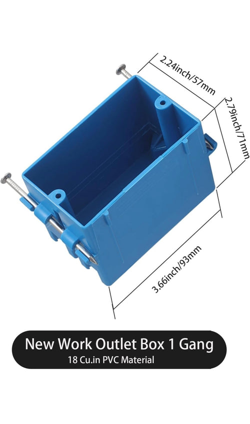 15 pack single gang new work electrical outlet box