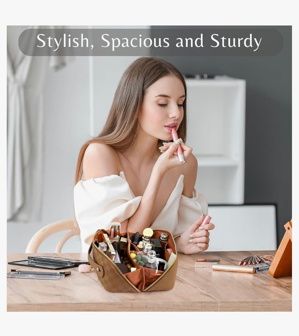 ALEXTINE Large Capacity Travel Cosmetic Bag.