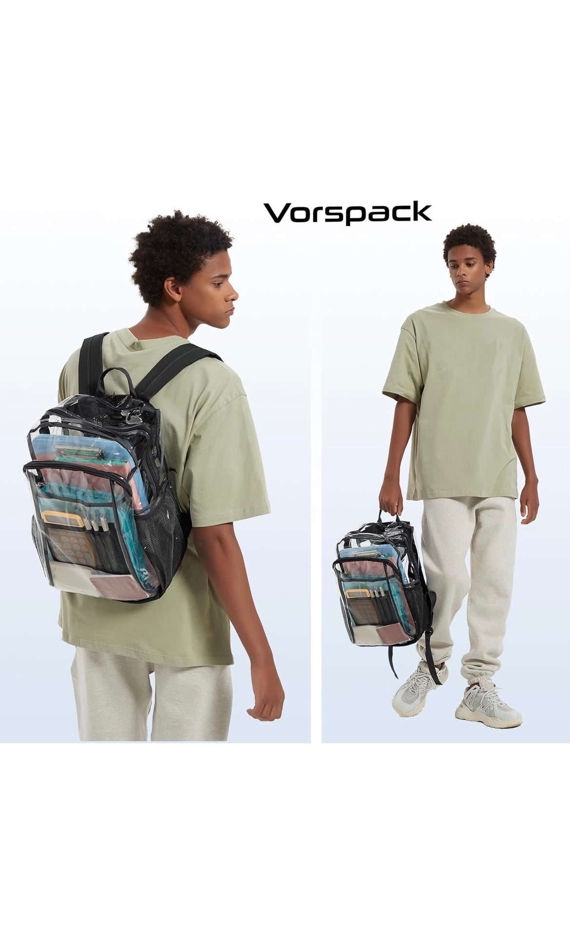 Clear backpack