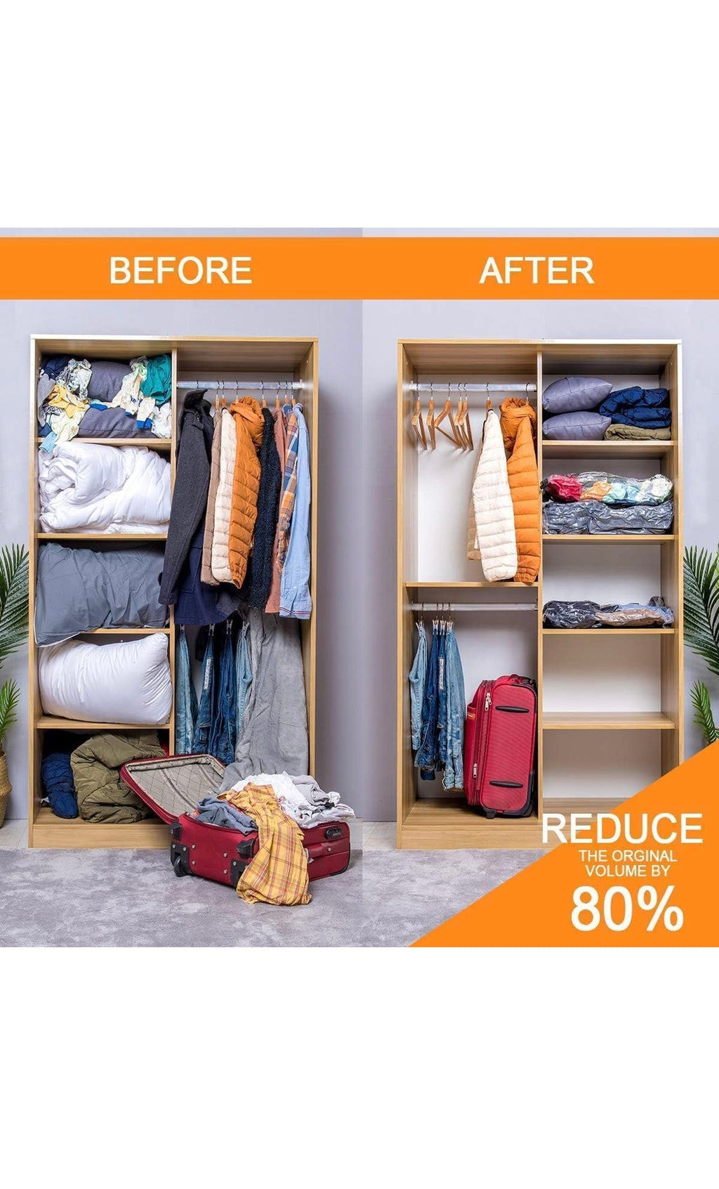 Vacuum storage bags