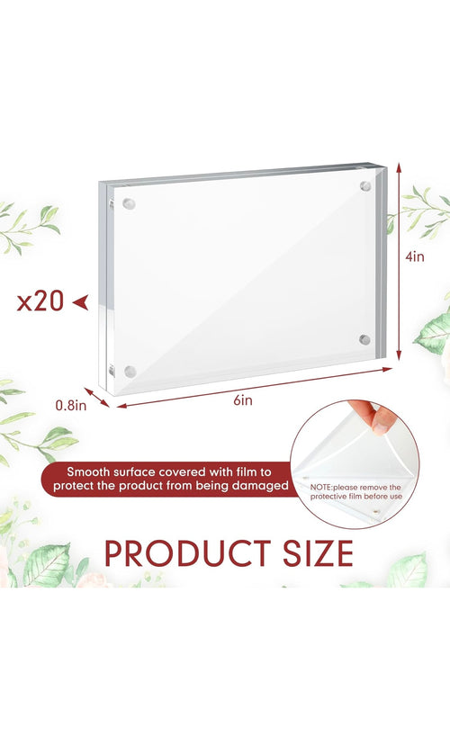 20 pcs acrylic picture frame