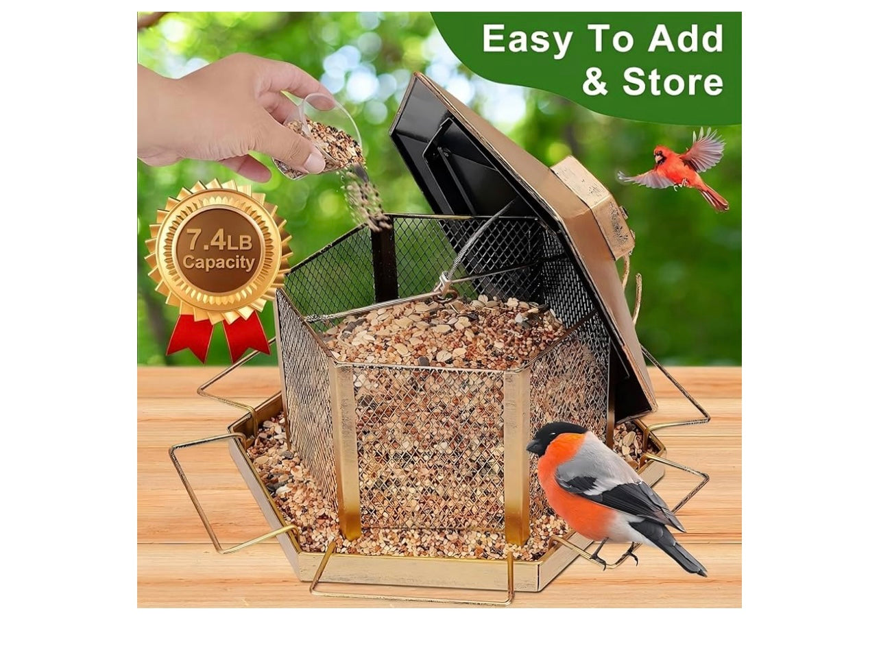 Metal Bird Feeder.