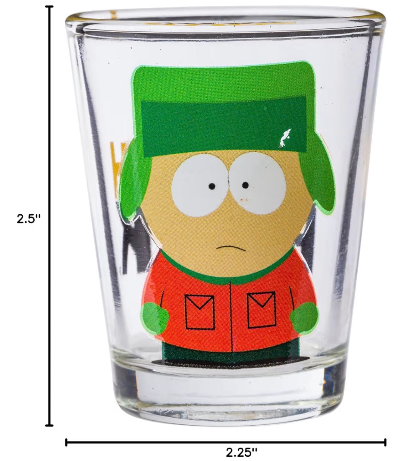 Silver Buffalo South Park Featuring Stan, Kenny, Cartman, and Kyle 4 Pack Mini Glasses, 1.5 Ounces