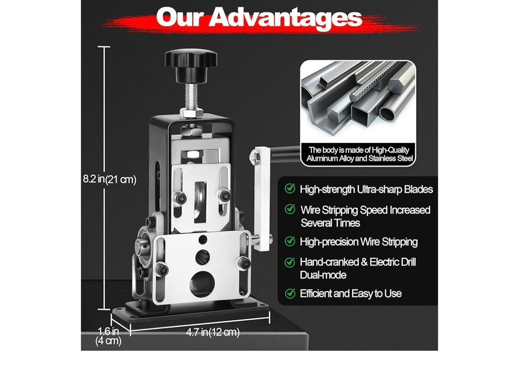 Trivd Frol Wire Stripping Machine.