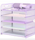 Purple 5-Tier Organizer With Handles.