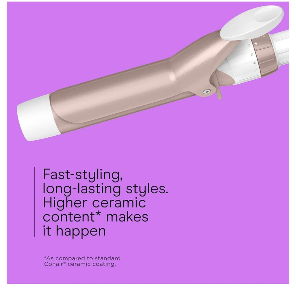 Conair 1 1/4” Double Ceramic Curling Iron.
