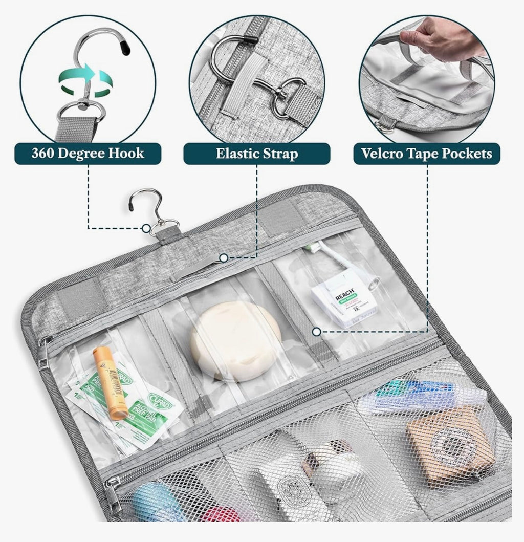 Pavilia Hanging Toiletry Bag.