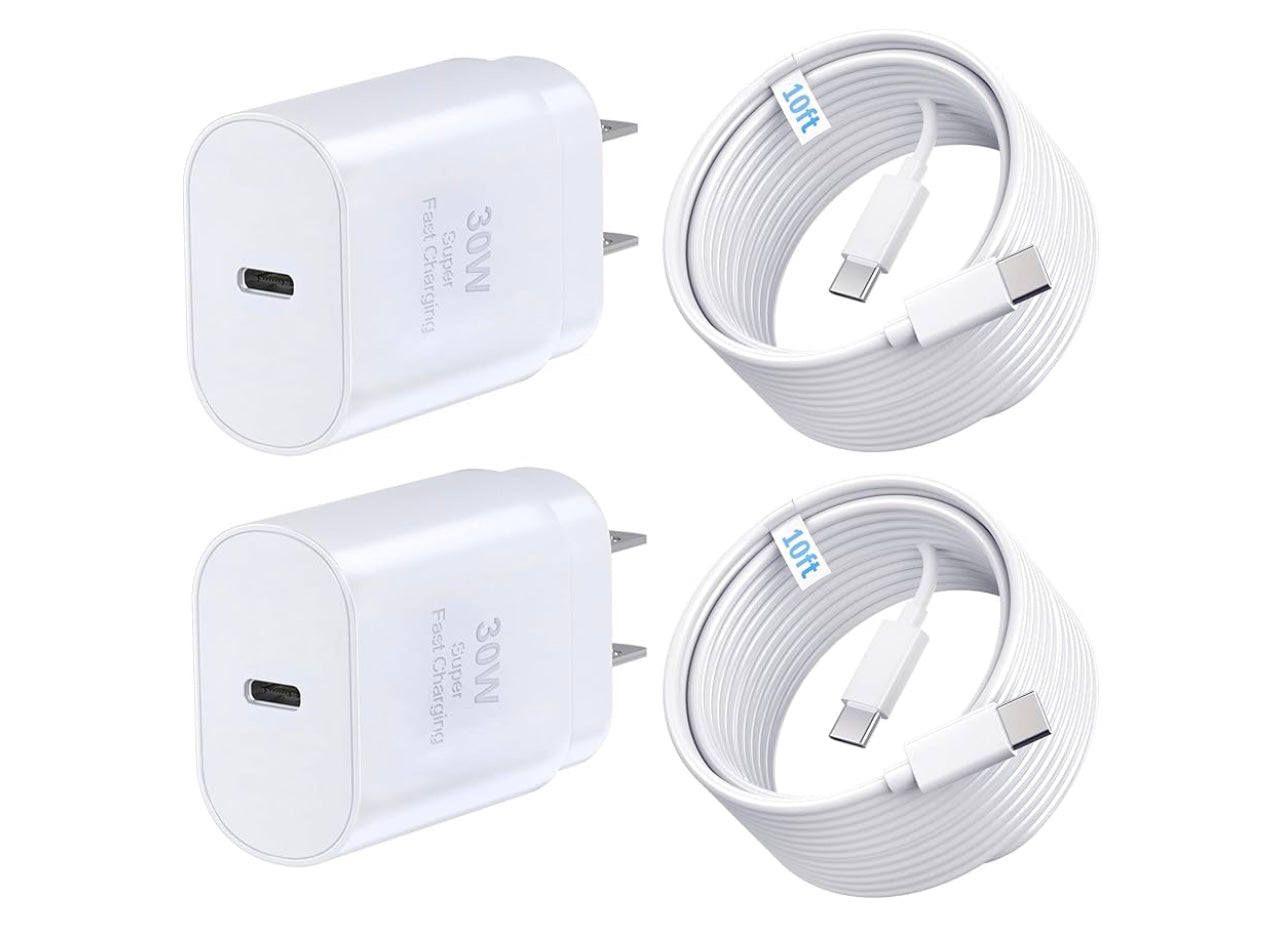 2-pack 30Watt Smart Fast Chargers.