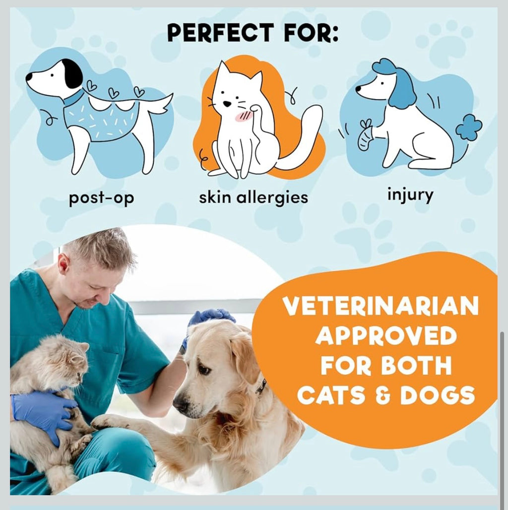 Inflatable dog cone collar