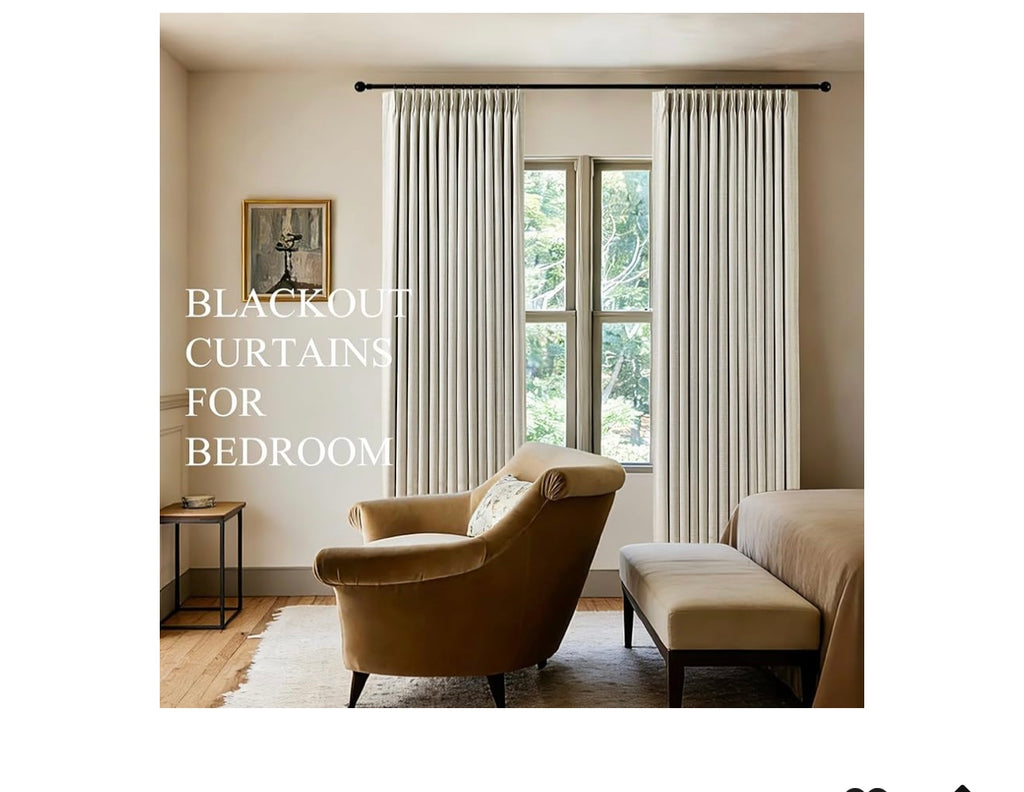 Pinch Pleated Blackout Curtains