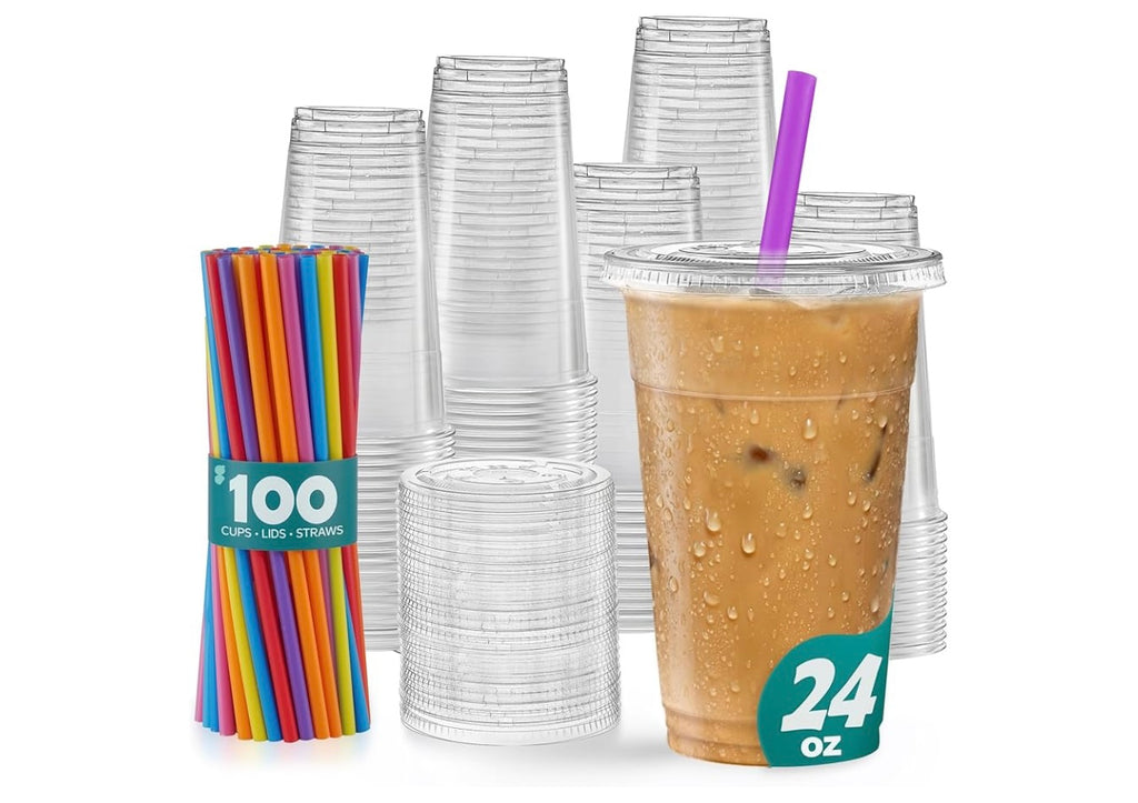 Gusto 24oz clear cups combo.