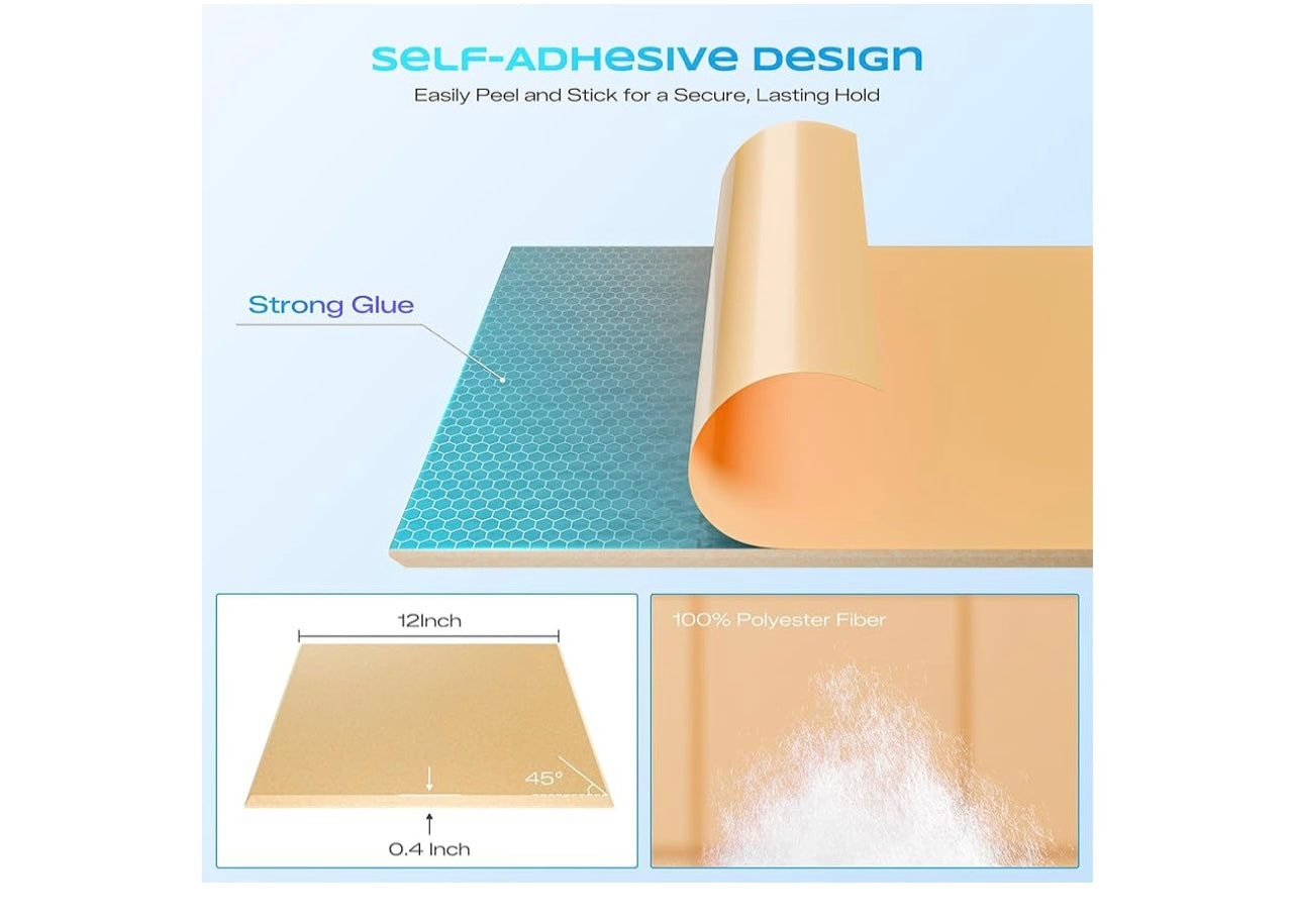 Self-Adhesive Acoustic Panels.