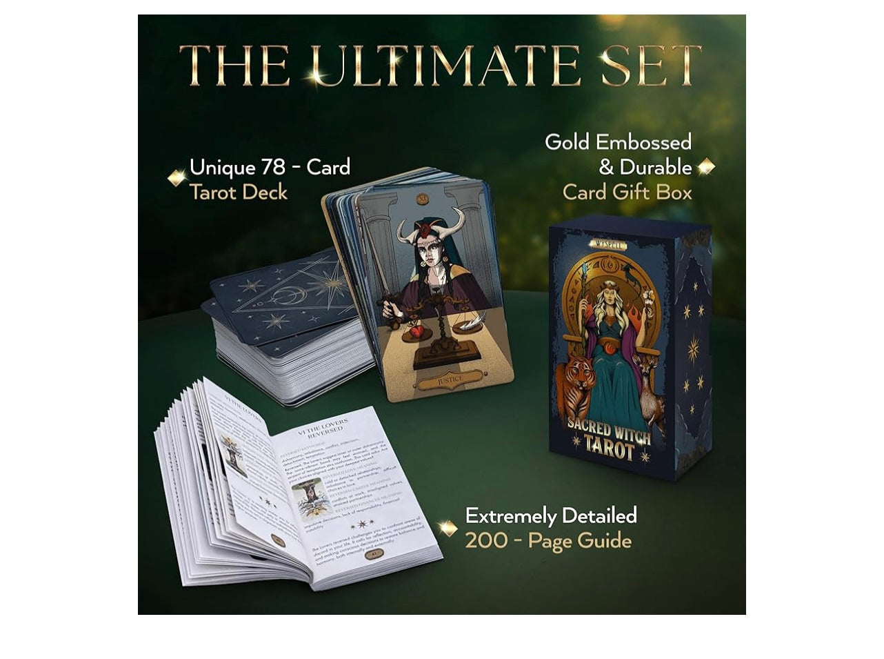Wyspell Sacred Witch Tarrot Cards.