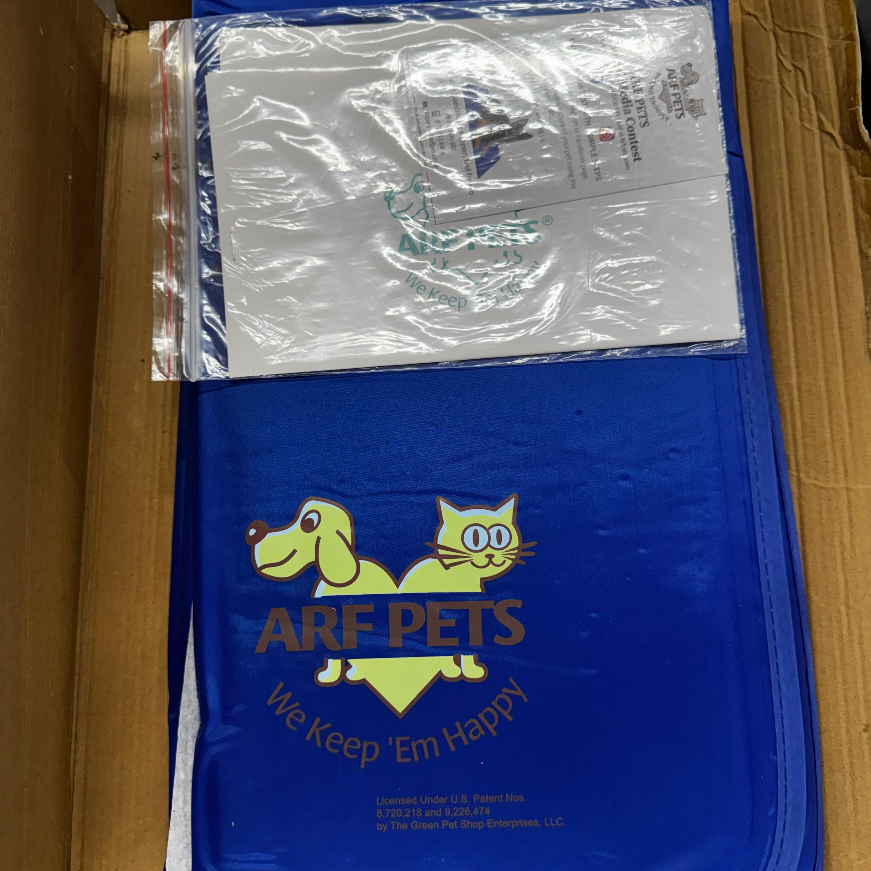 Arf Pets Cooling Mat for Dogs - Gel Self-Cooling Pad