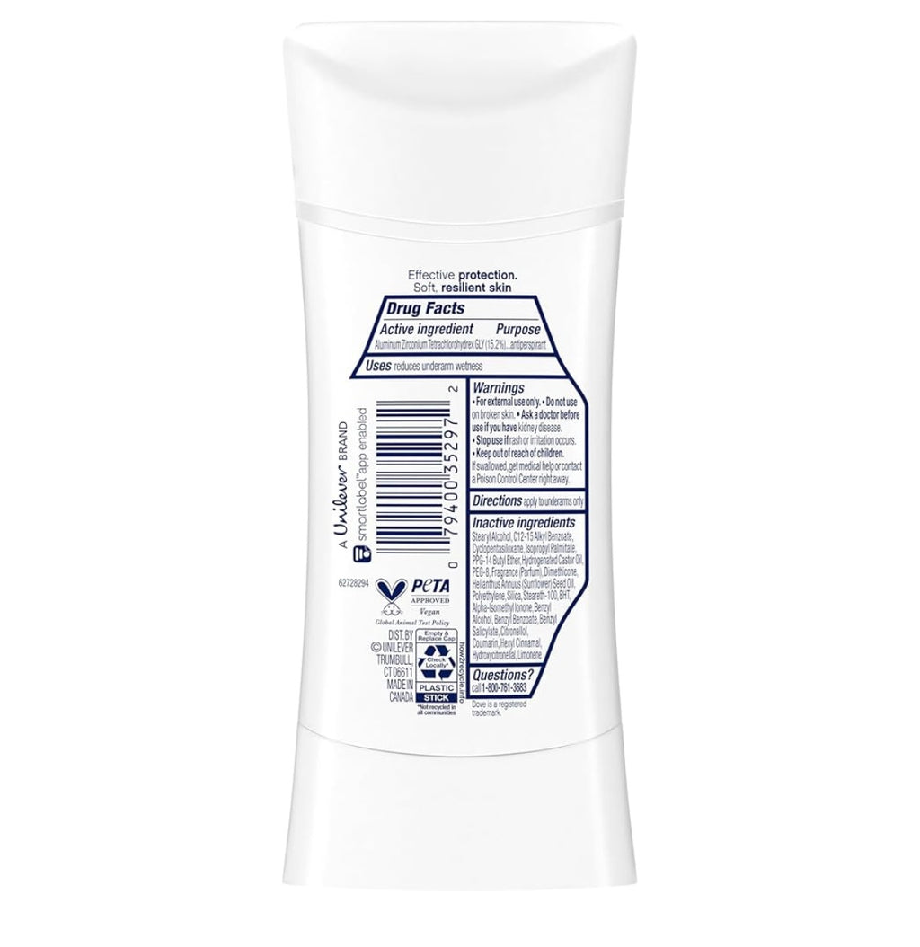 Dove advanced care deodorant sticks 4 pack