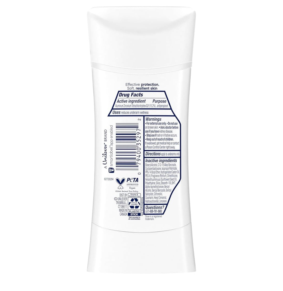 Dove advanced care deodorant sticks 4 pack