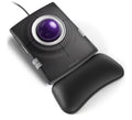 Wired Trackball Mouse, Ergonomic Finger Control Trackball with 55mm Large Ball, 4-Level Adjustable DPI, Ambidextrous Design, Wrist Rest Included, Compatible for PC, Laptop, Mac, Windows-Purple