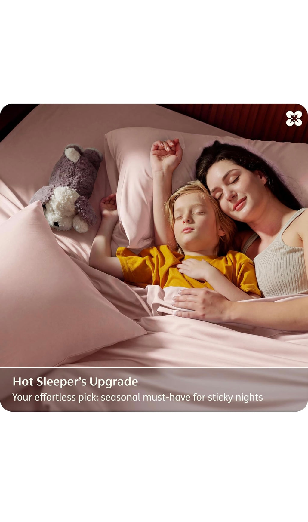 Bedsure queen sheet set pink