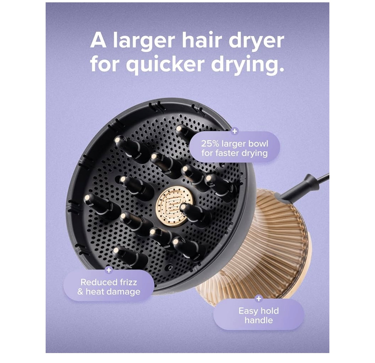Bellissima Diffon Supreme Diffuser & Curly Hair Dryer.