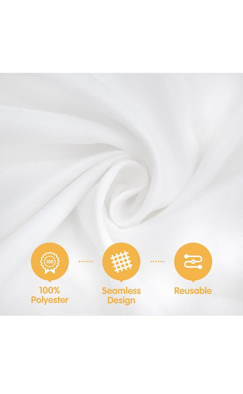 4 pack white tablecloths 90x132