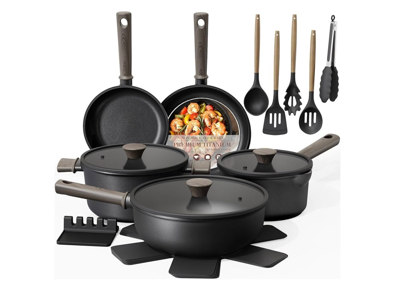 Astercock Kitchen Cookware Sets.