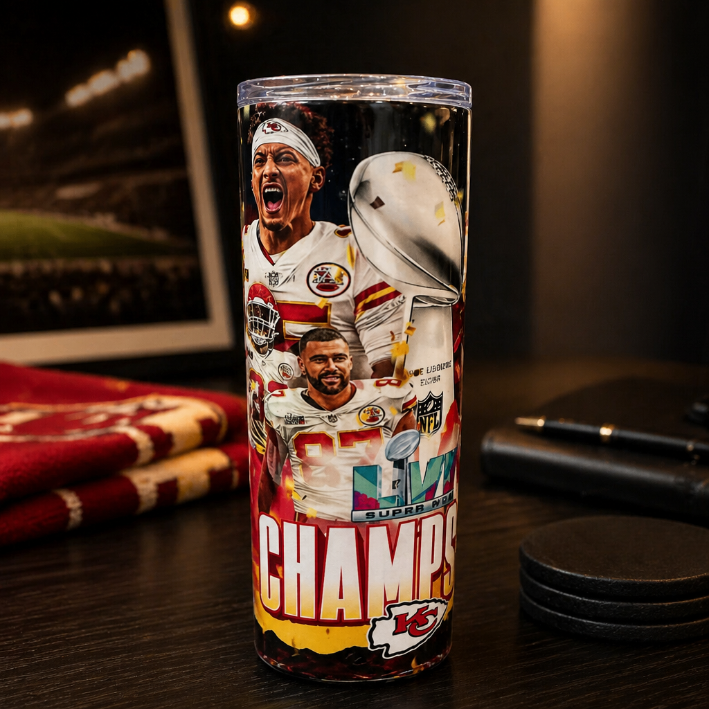 Kansas City Chiefs Champions 20 oz Skinny Tumbler