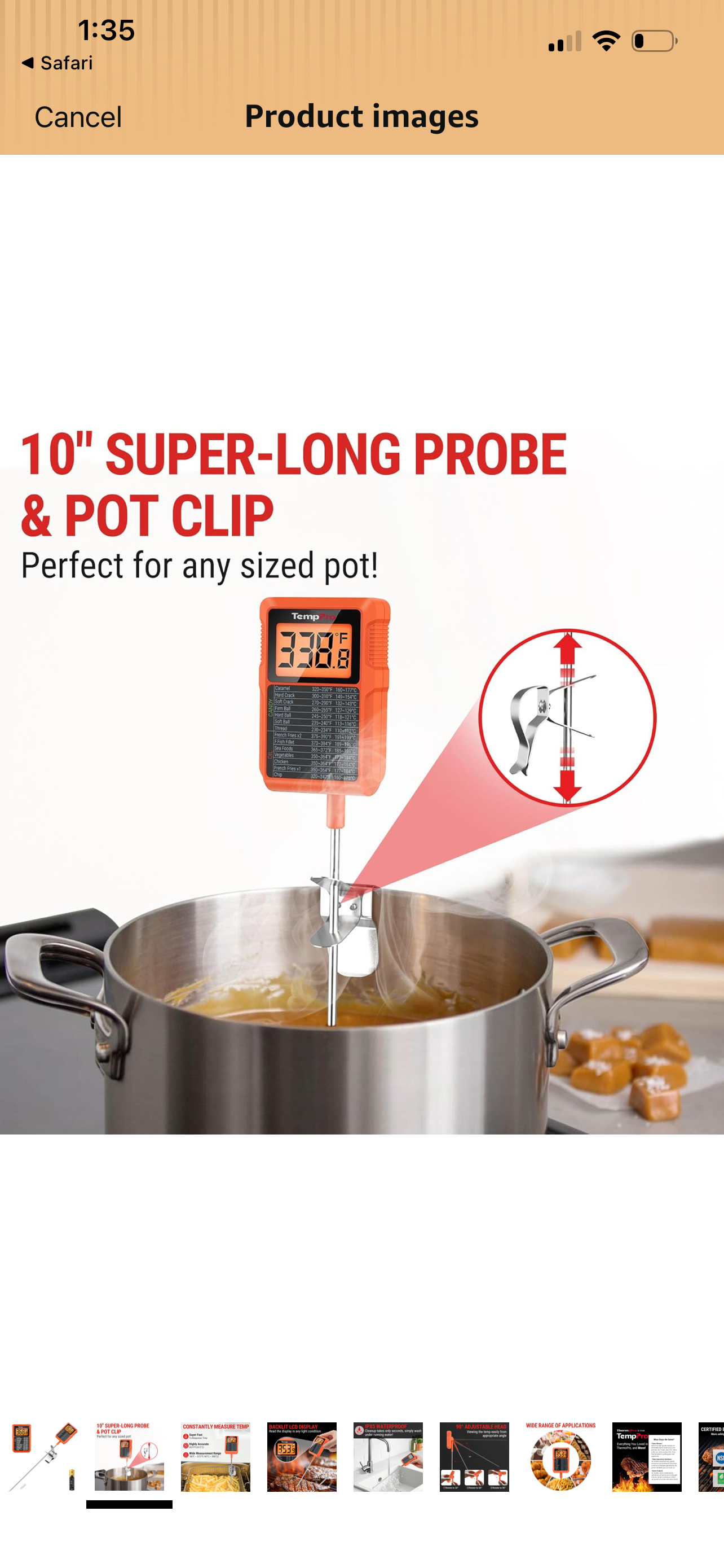 ThermoPro Candy and Frying Thermometer.