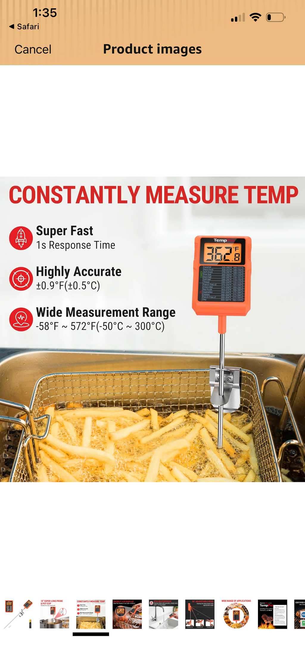 ThermoPro Candy and Frying Thermometer.