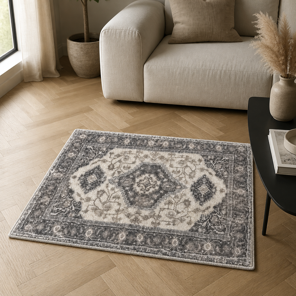 Set of 4 Machine Washable Rugs 25”X18”