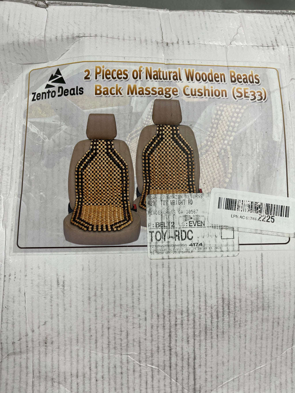 Zeno Deals wood beaded Comfort Seat Cusion.