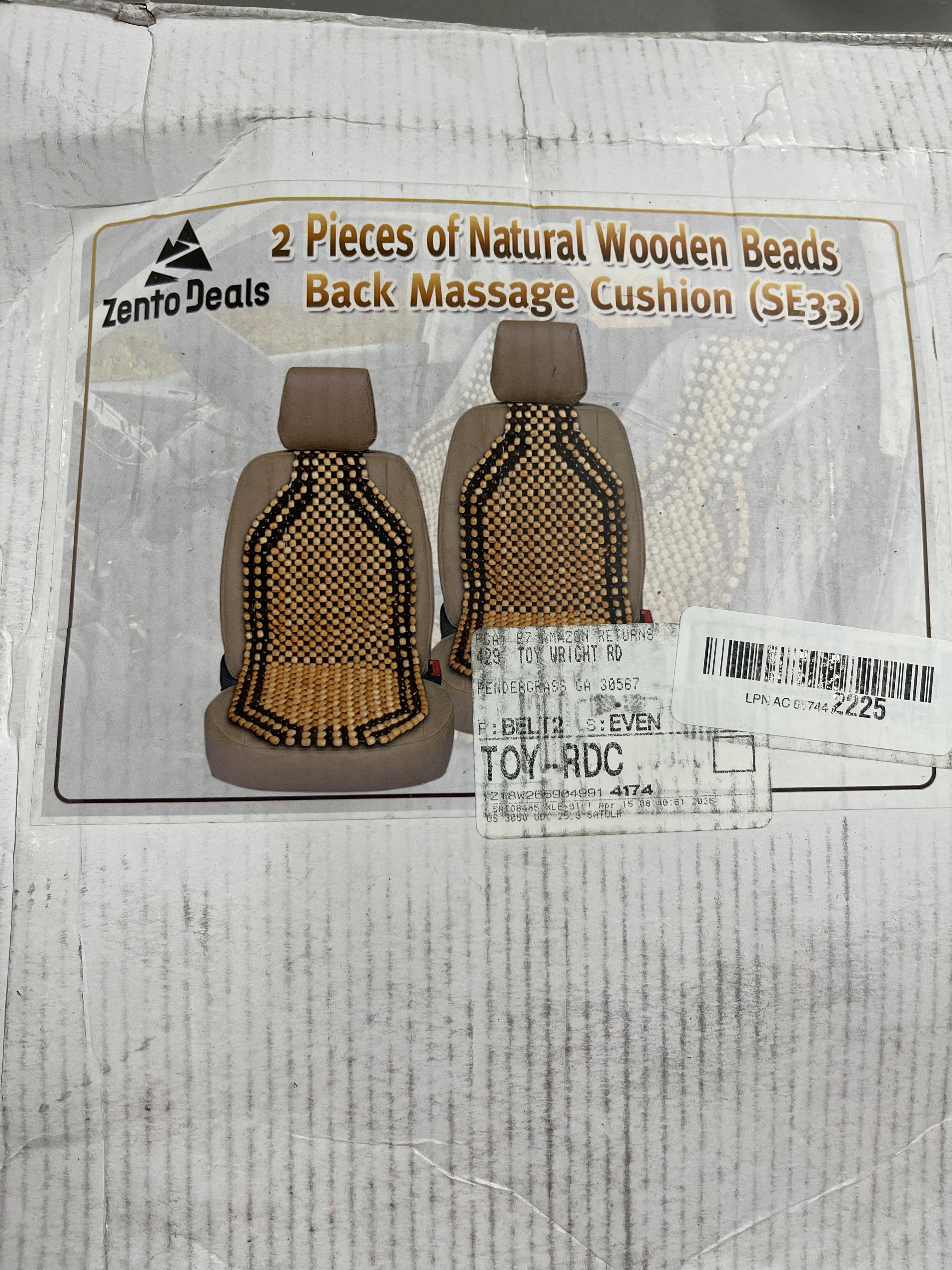 Zeno Deals wood beaded Comfort Seat Cusion.