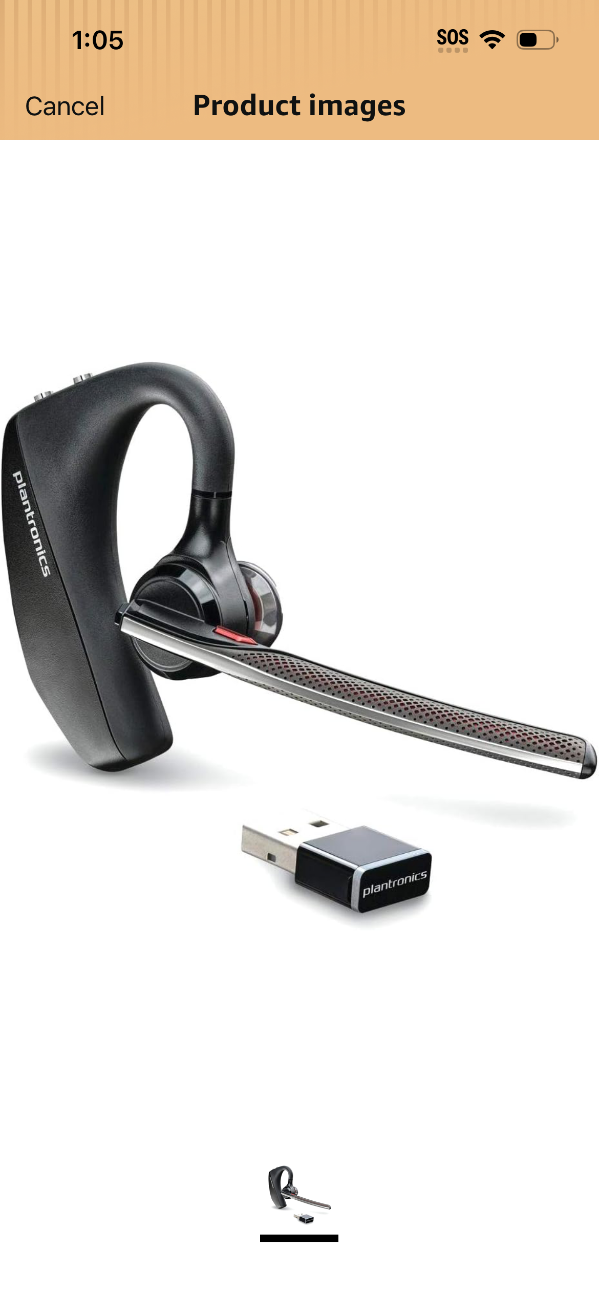 Single ear headset voyager 5200UC