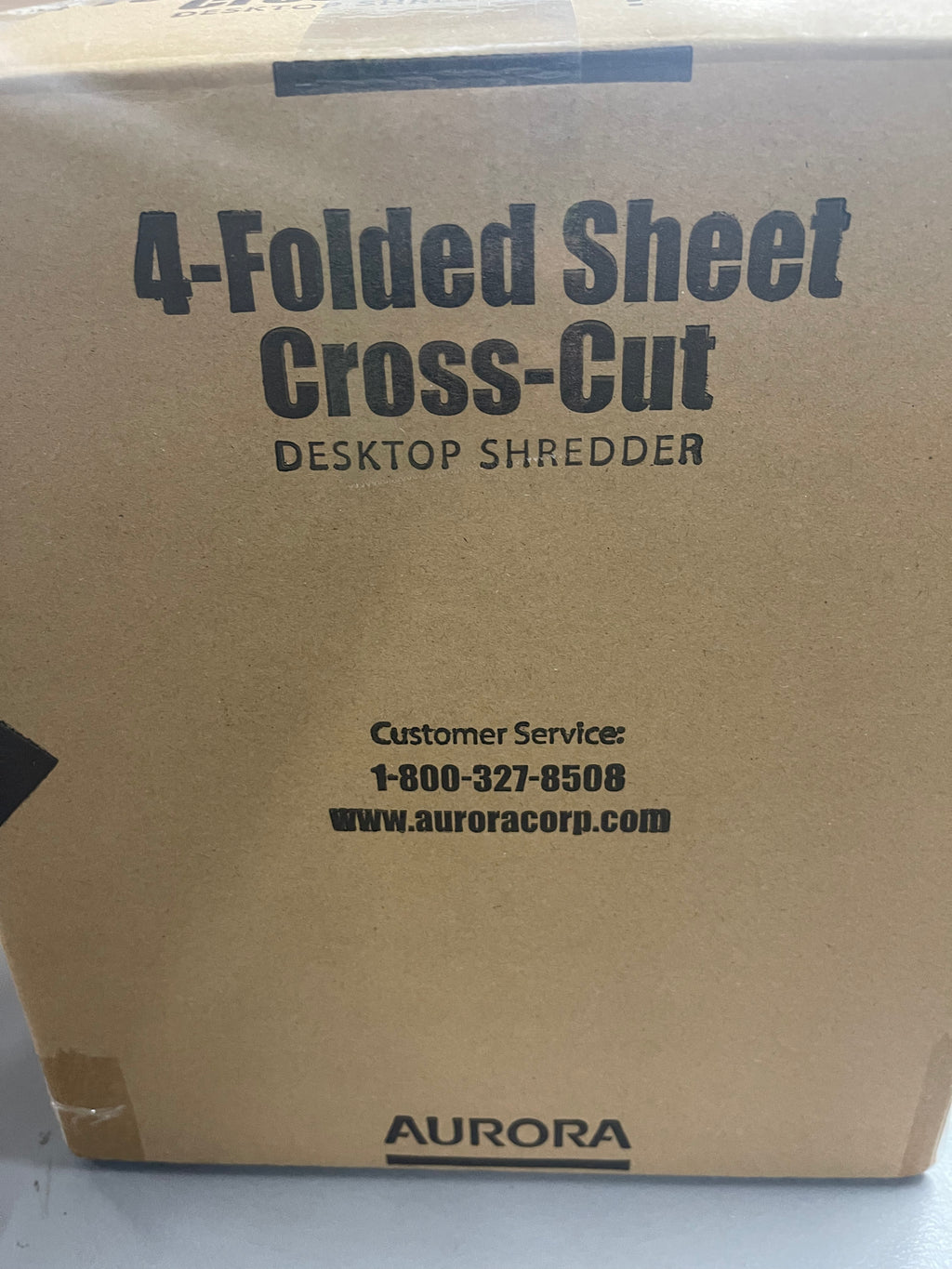 AURORA 4-Folded Sheet Cross cut Desktop Shredder