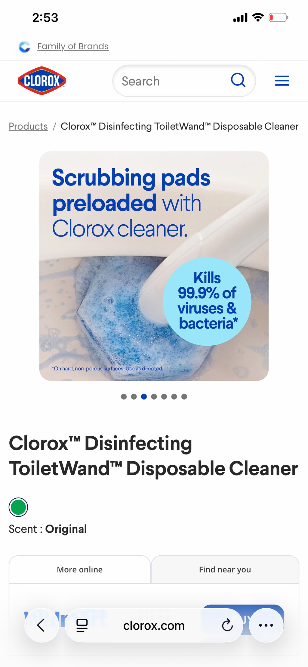 Clorox Cleaning Wand Toilet Cleaning Kit.