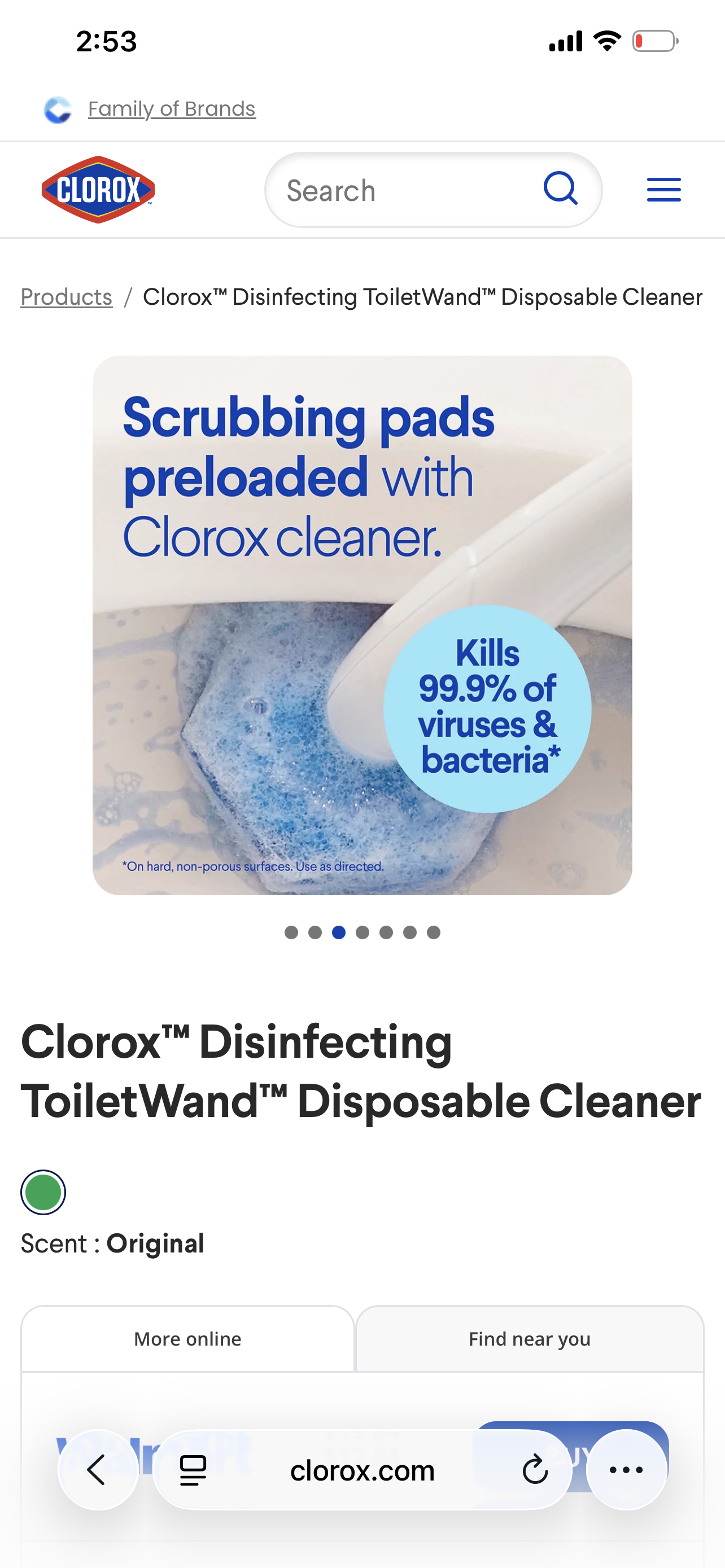 Clorox Cleaning Wand Toilet Cleaning Kit.