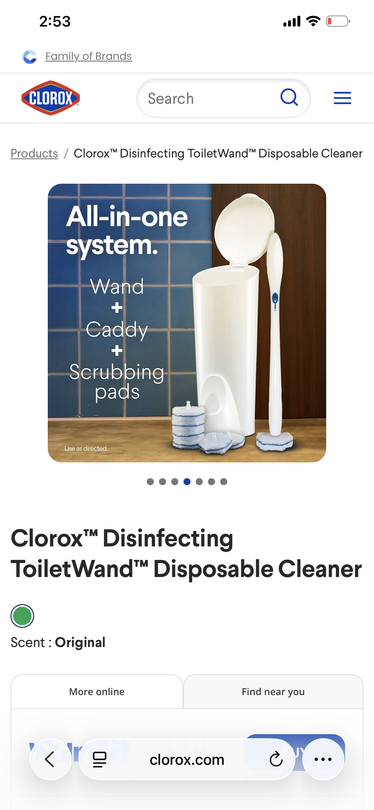 Clorox Cleaning Wand Toilet Cleaning Kit.