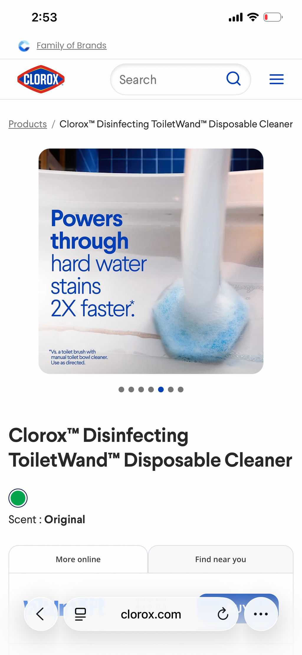 Clorox Cleaning Wand Toilet Cleaning Kit.