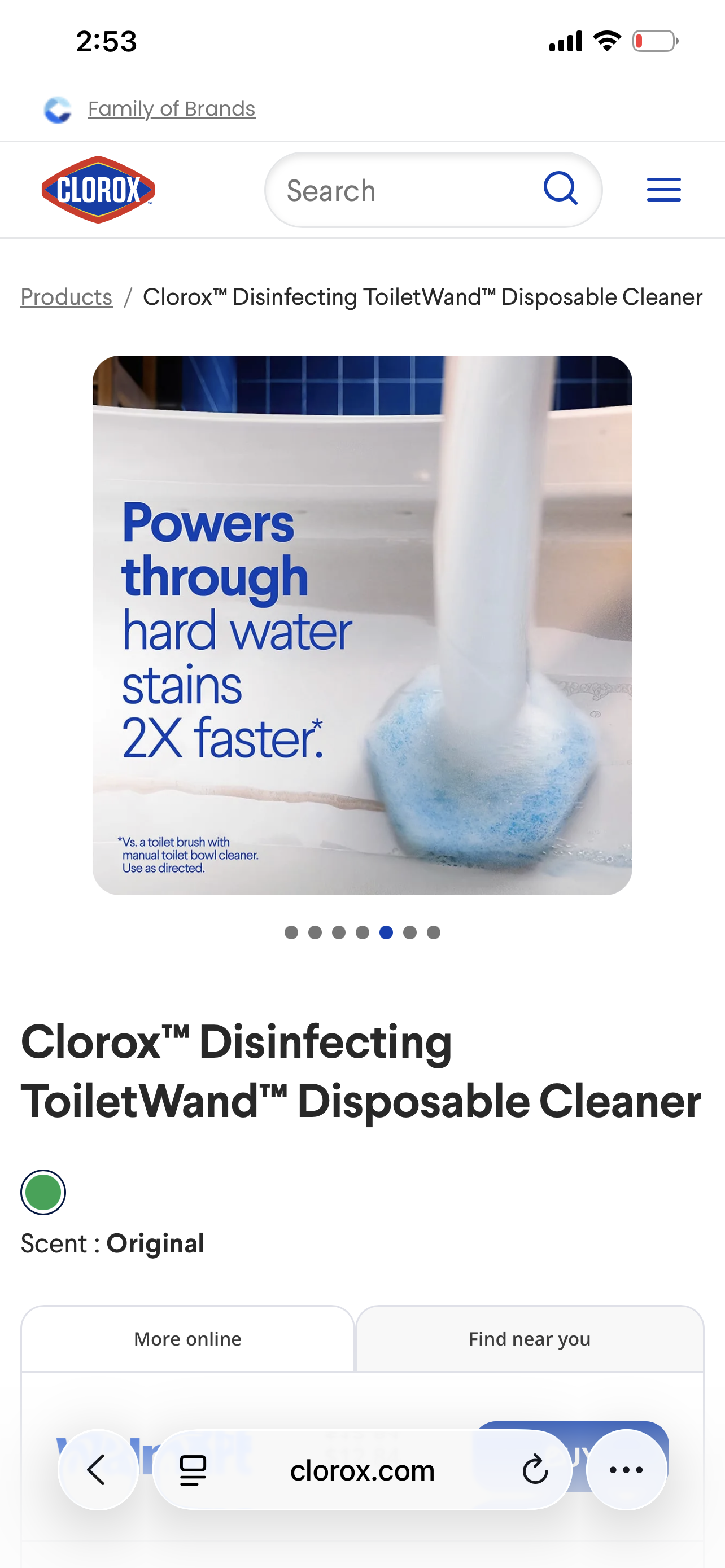 Clorox Cleaning Wand Toilet Cleaning Kit.
