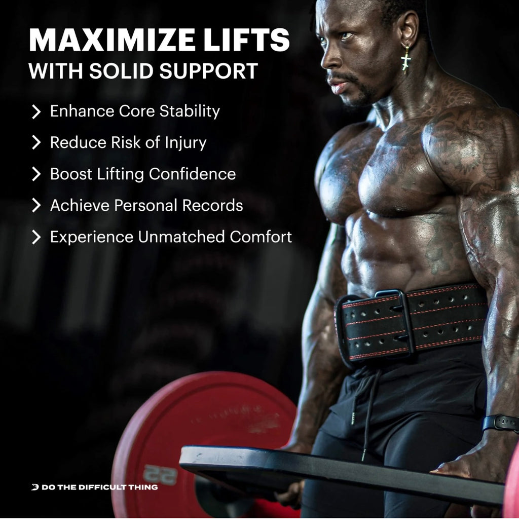 10mm Leather Power Lifting Belt (Large)
